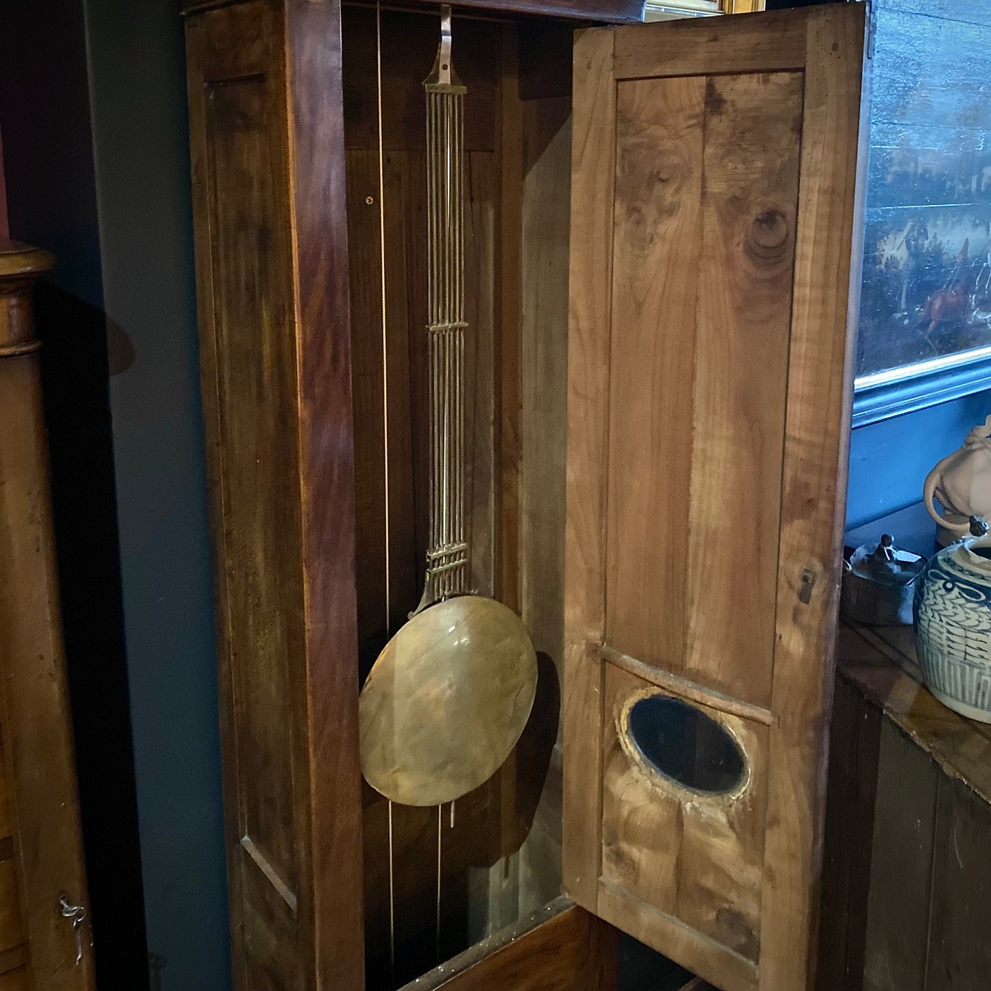 French Long Case Grandfather Clock C.1800