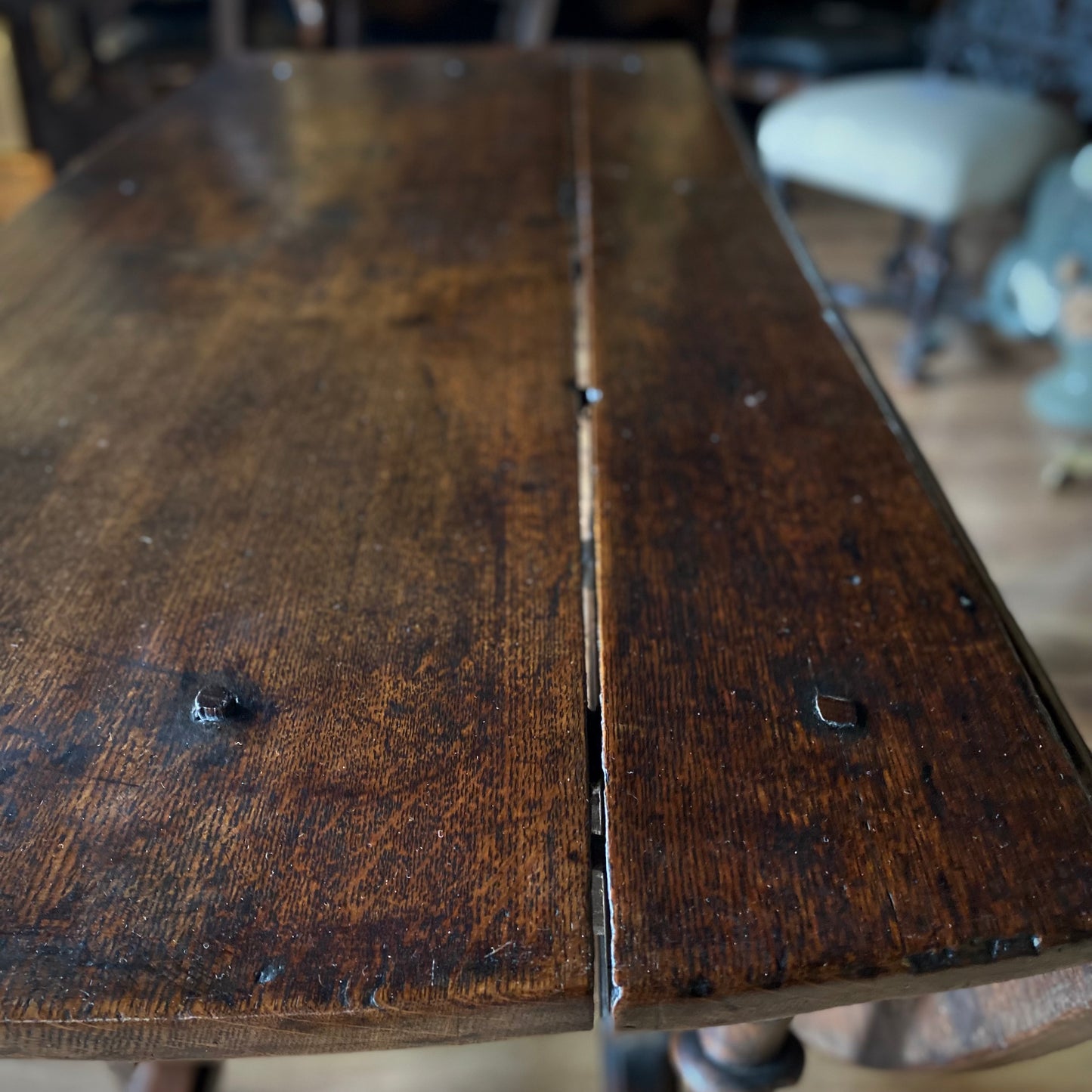 English Oak Gateleg Dining Table