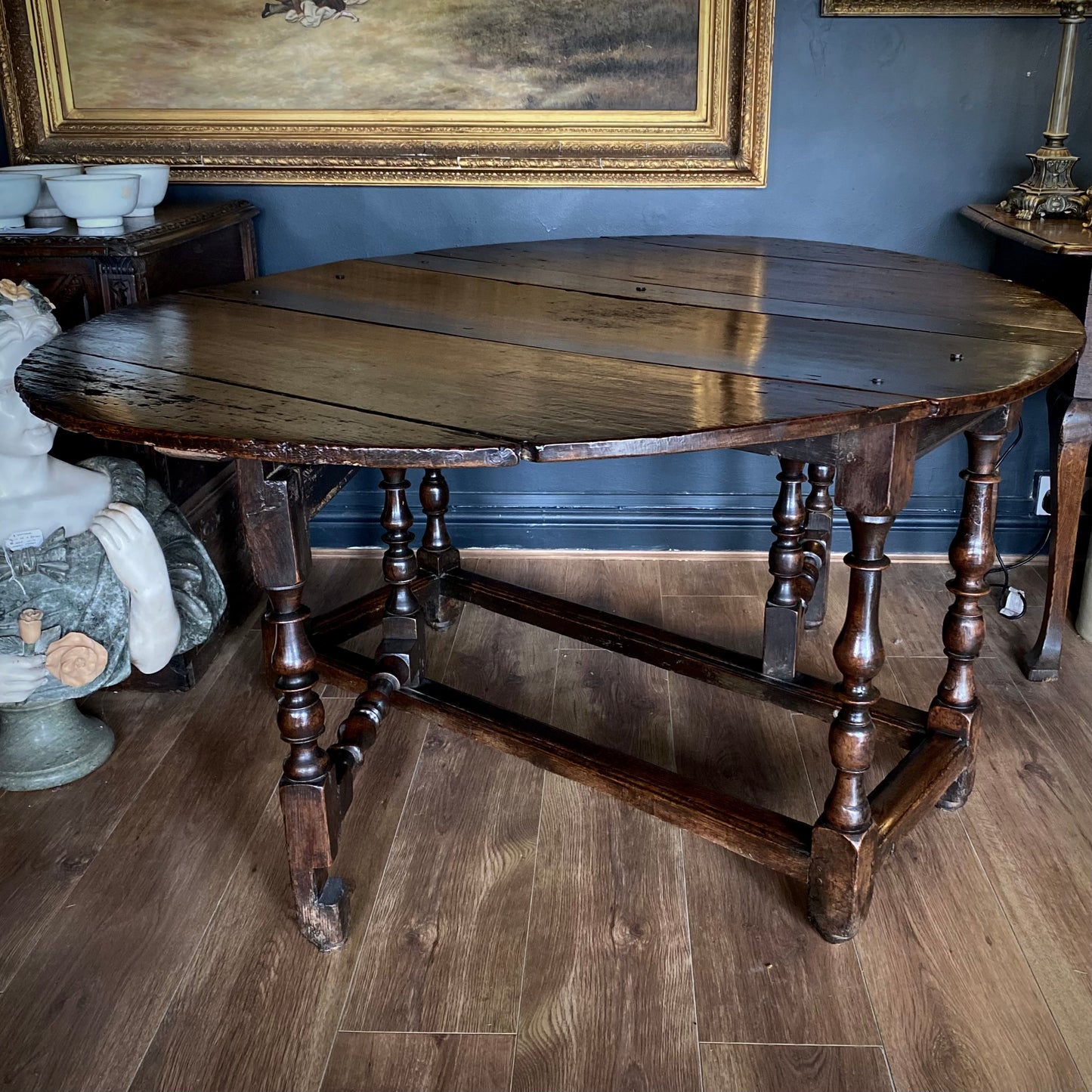 English Oak Gateleg Dining Table