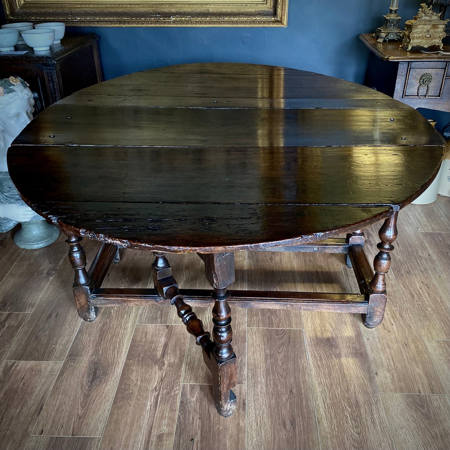 English Oak Gateleg Dining Table