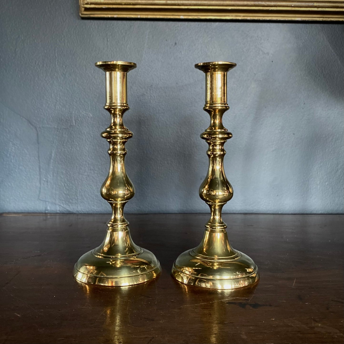 Georgian Brass Candlesticks