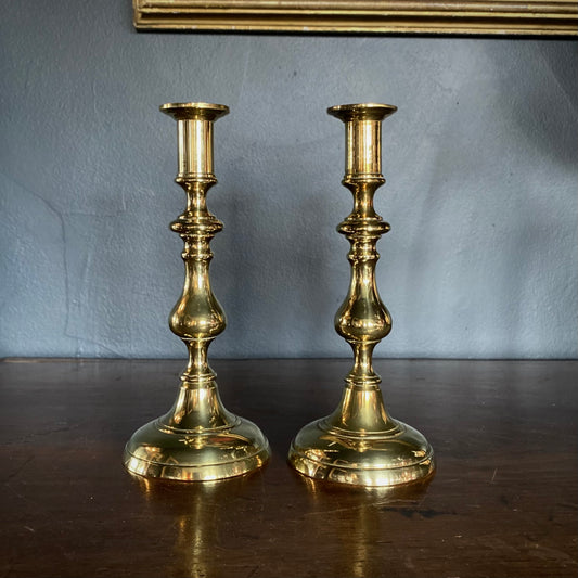 Georgian Brass Candlesticks