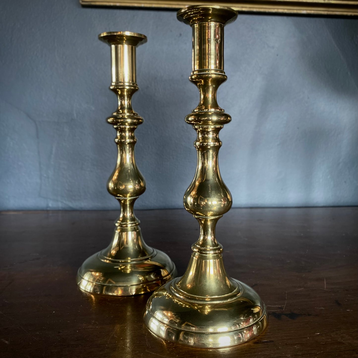 Georgian Brass Candlesticks