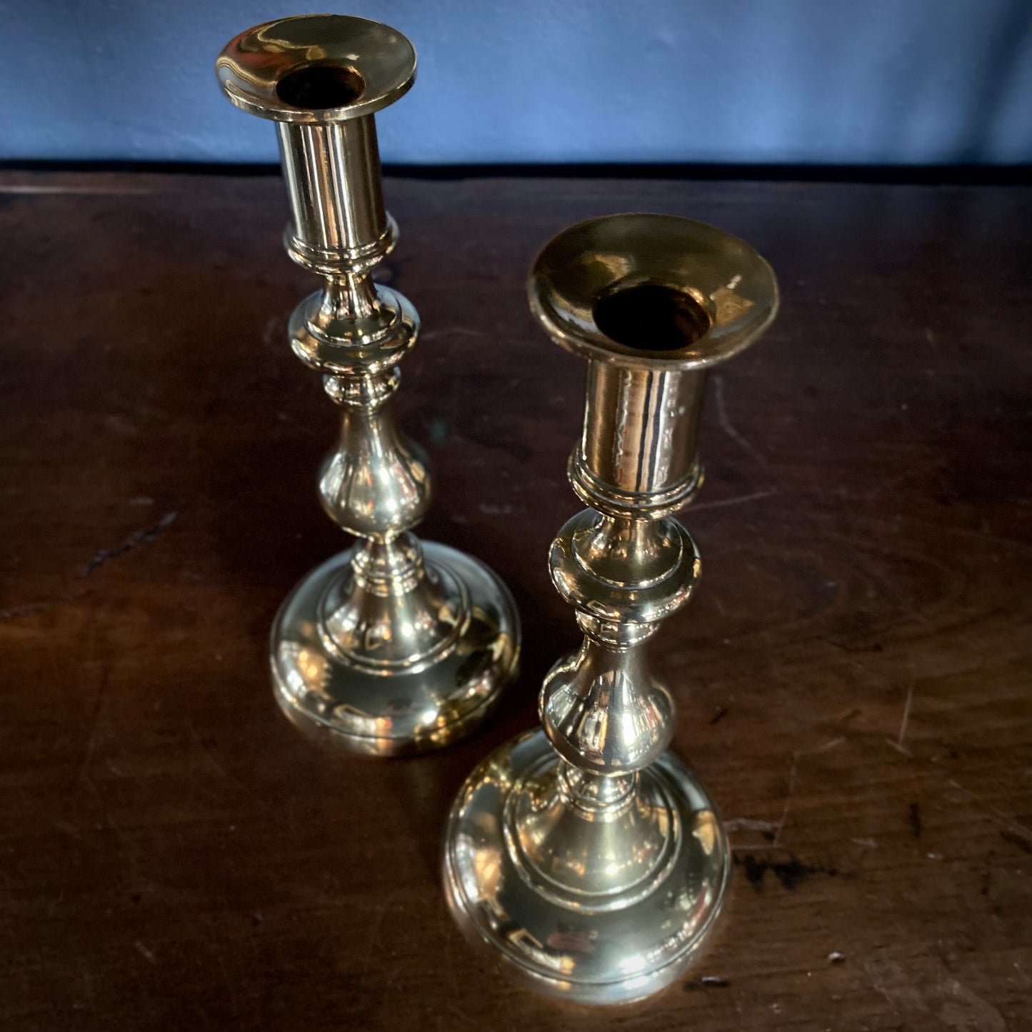 Georgian Brass Candlesticks