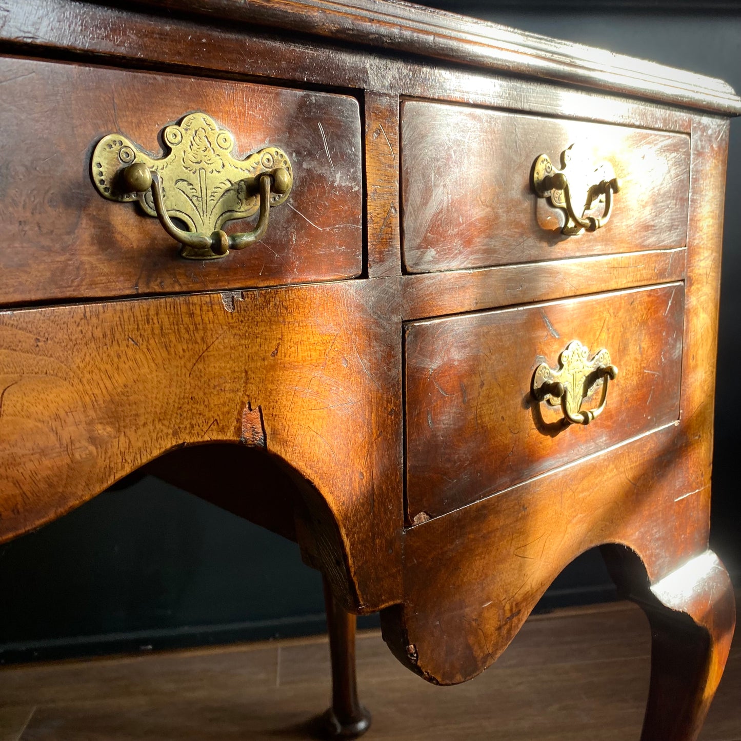 George III Walnut Writing Desk C.1800