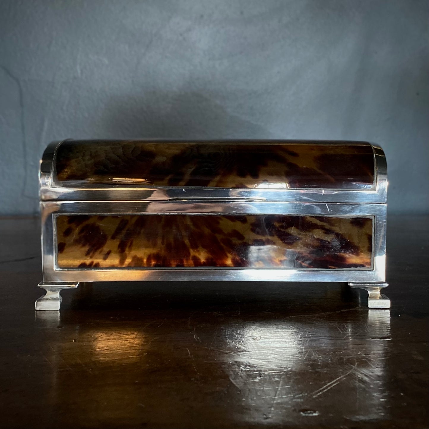 George V Tortoise Shell Jewellery Casket, by Asprey of London