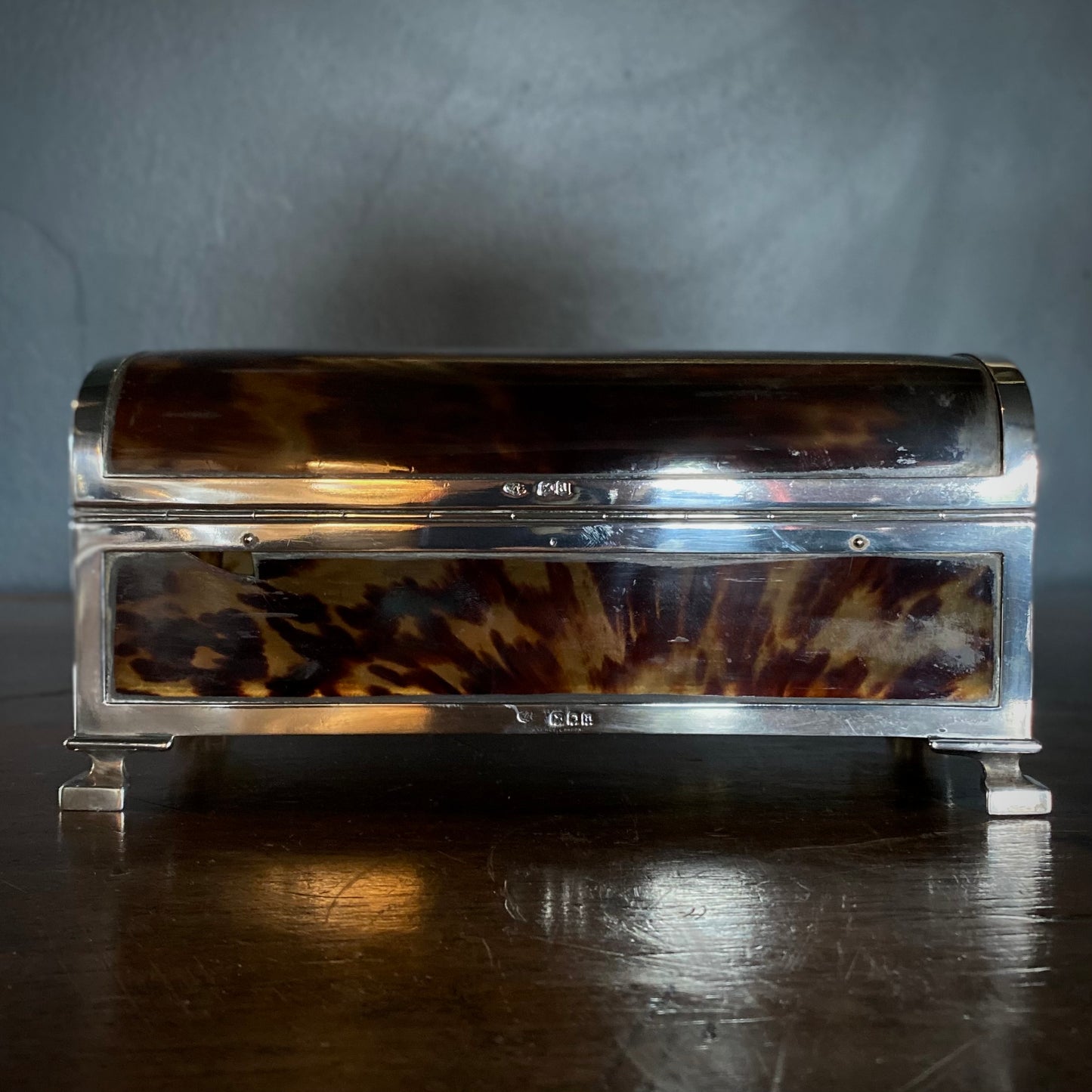 George V Tortoise Shell Jewellery Casket, by Asprey of London