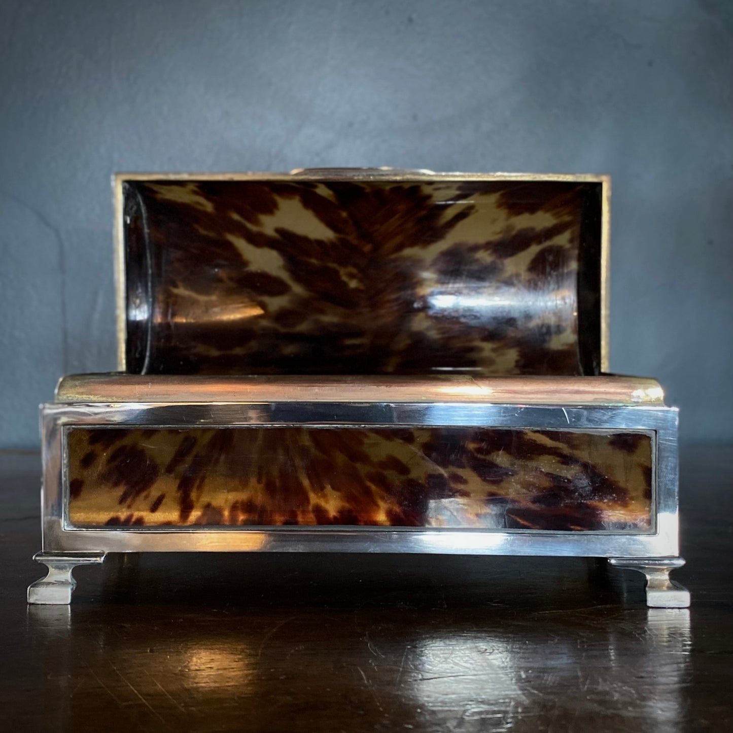 George V Tortoise Shell Jewellery Casket, by Asprey of London