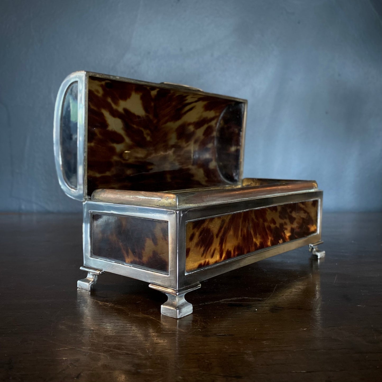 George V Tortoise Shell Jewellery Casket, by Asprey of London