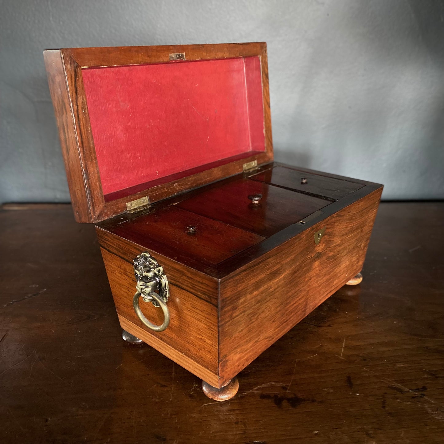 Regency Rosewood Tea Caddy