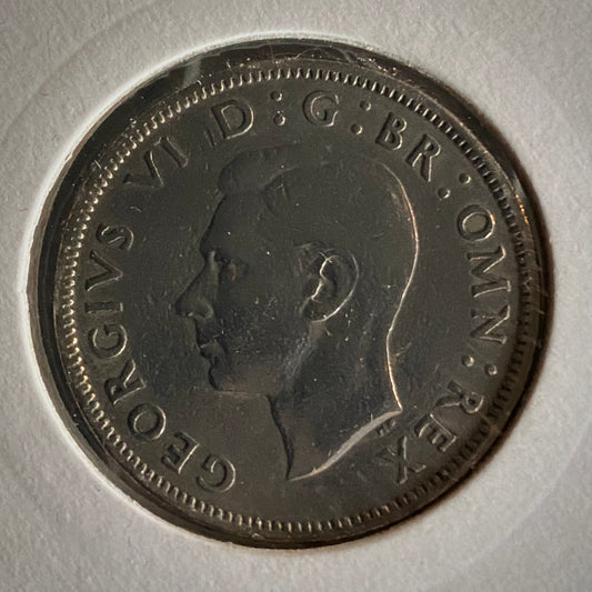 George VI Two Shilling Silver Coin