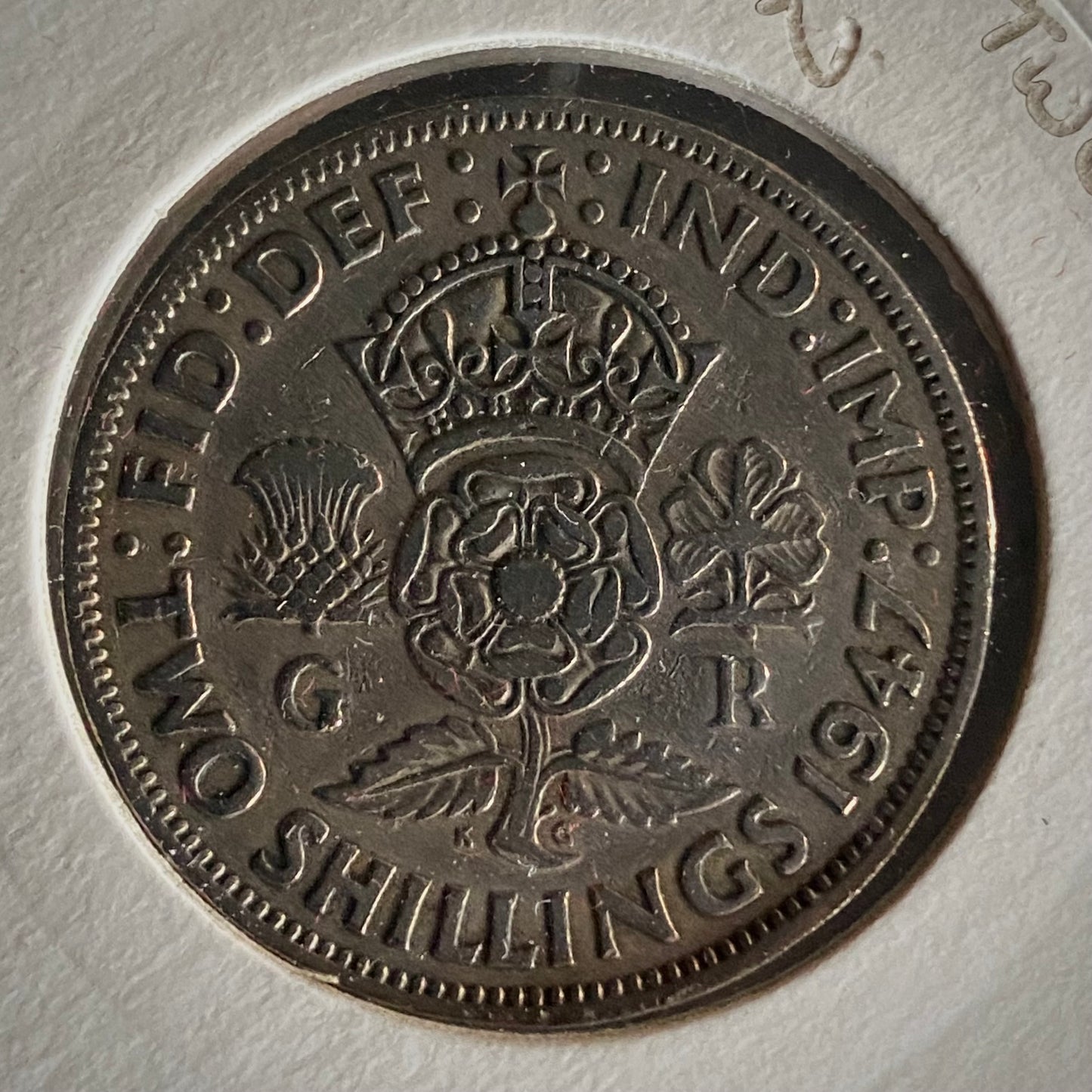 George VI Two Shilling Silver Coin