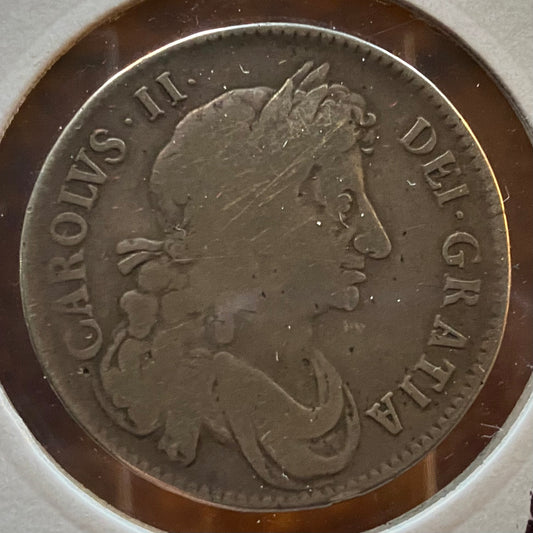 Charles II Silver Half Crown