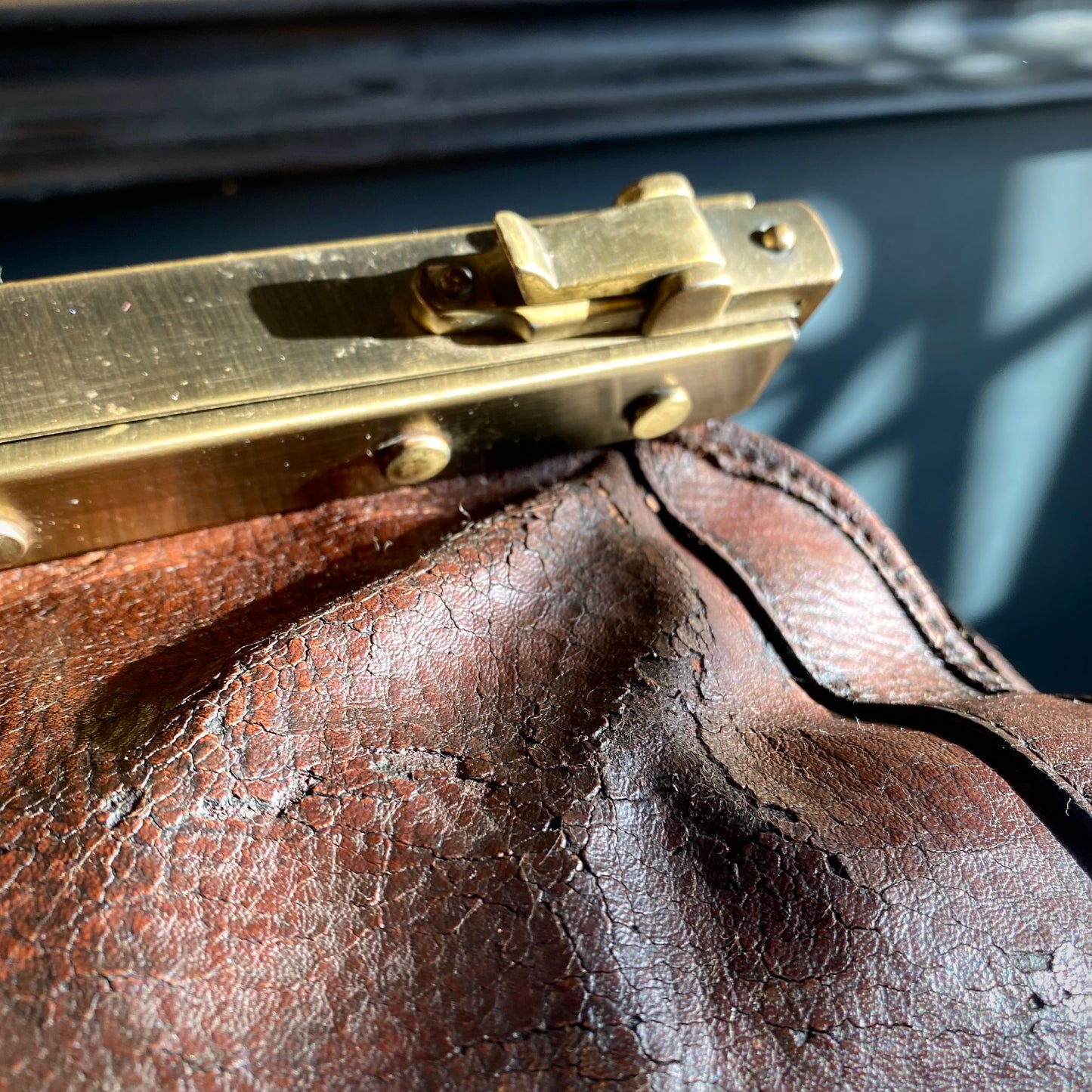 Early 20th Century Leather Gladstone Bag C.1920