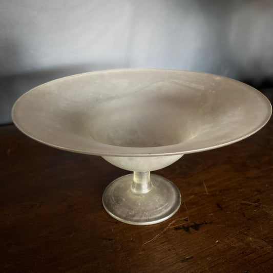 Italian Stemmed Glass Bowl