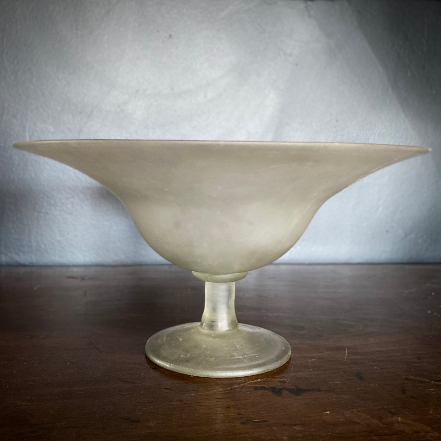 Italian Stemmed Glass Bowl