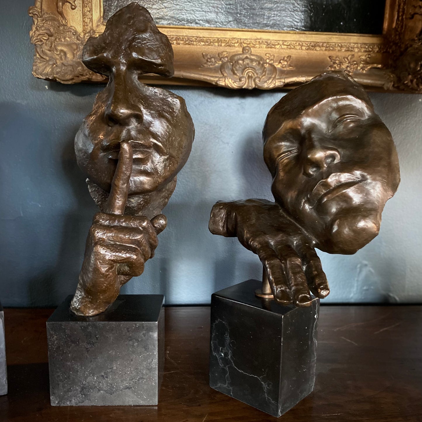 Trio of Abstract Bronzes