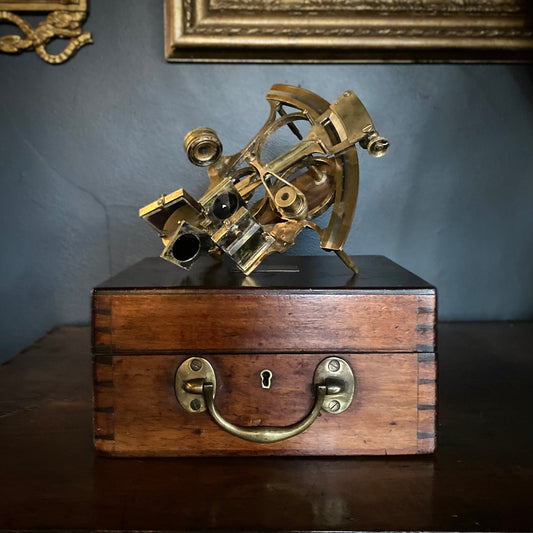 Marine Brass Sextant by Sewill of Liverpool