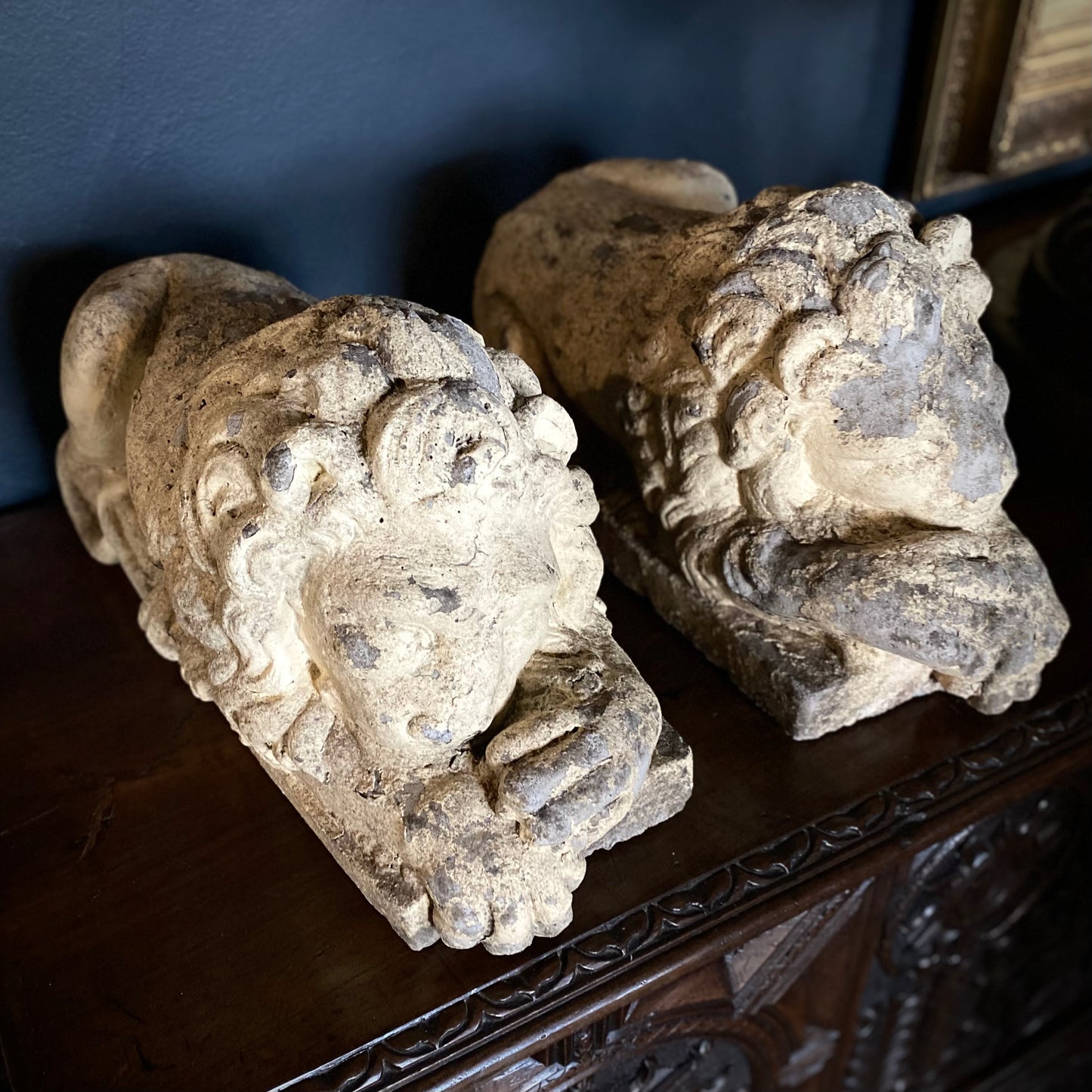 Pair of Stone Lions