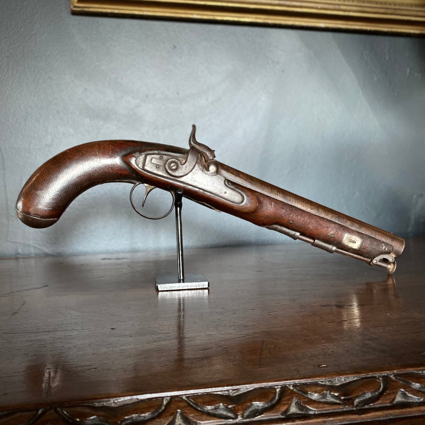 Percussion Cap Officer's Pistol by E. Bond C.1800-1830