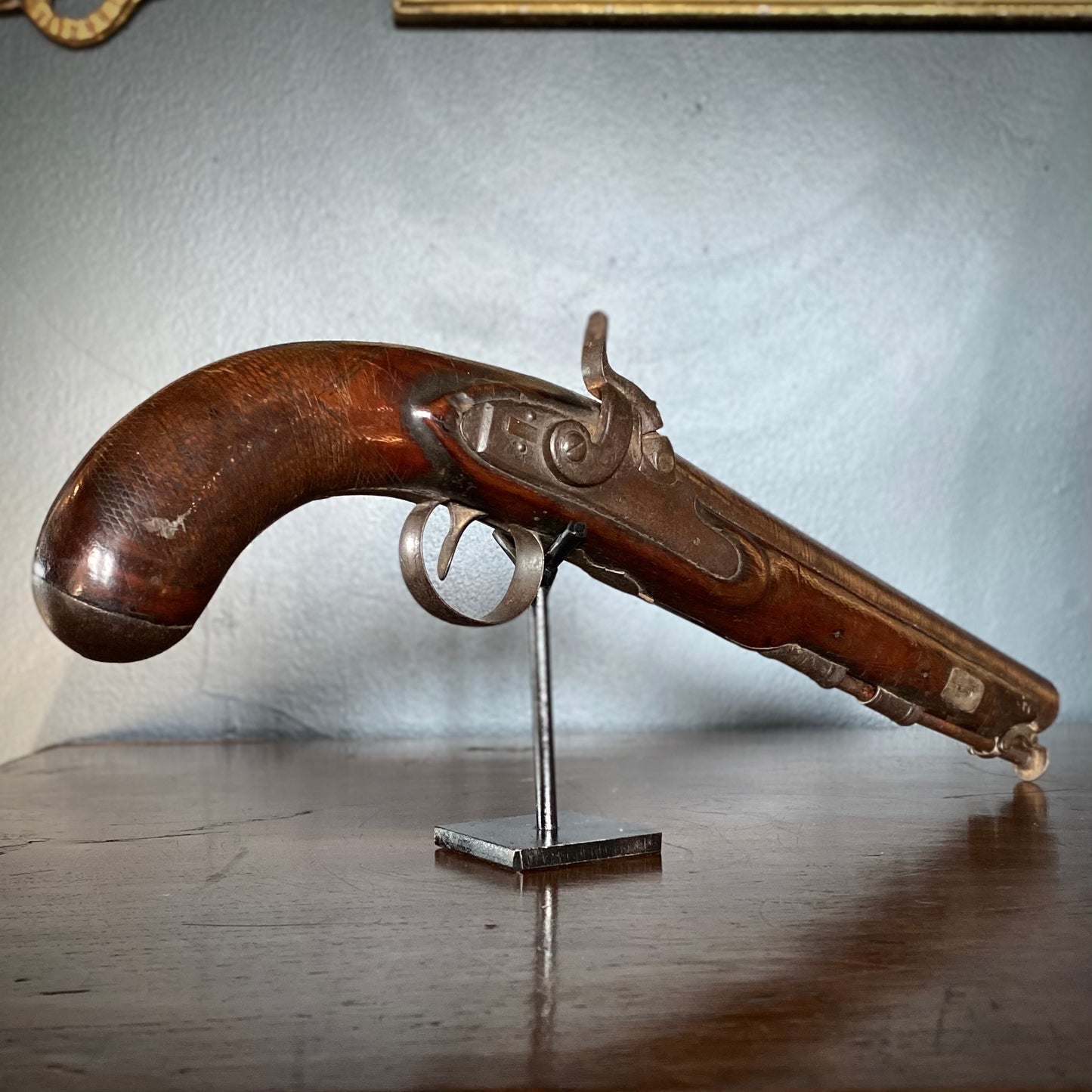 Percussion Cap Officer's Pistol by E. Bond C.1800-1830