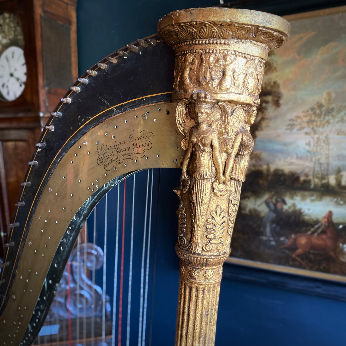 Late 18th Century Harp by Sebastian Erards C.1790-1805