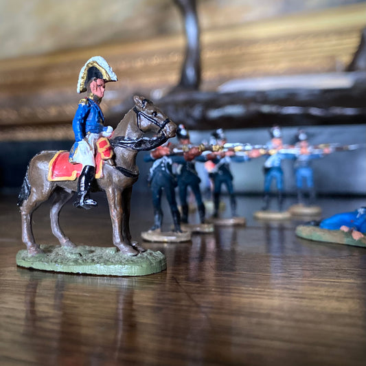 Painted Lead Napoleonic Riflemen and Soldiers C.1950