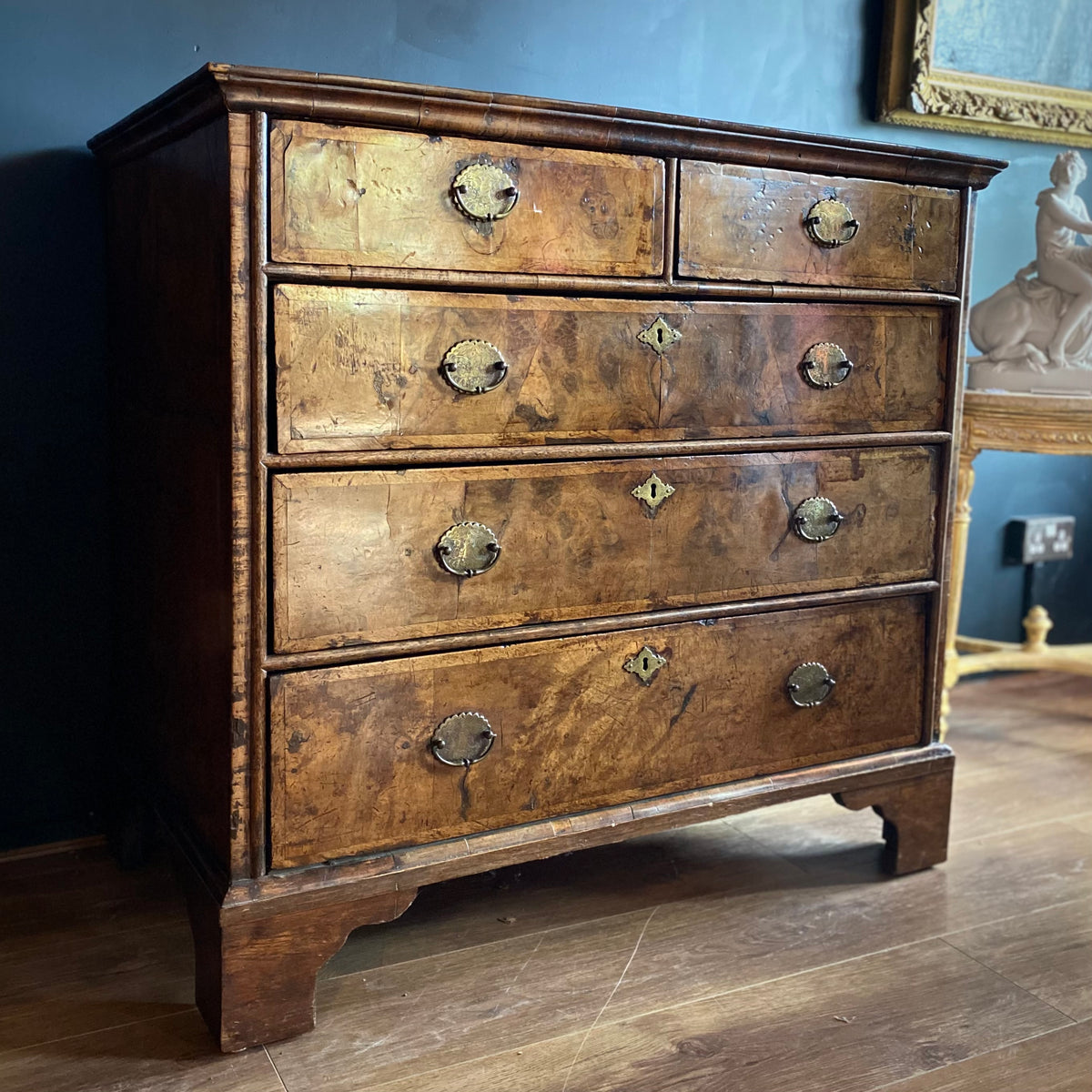 George I Walnut Chest of Drawers C.1720