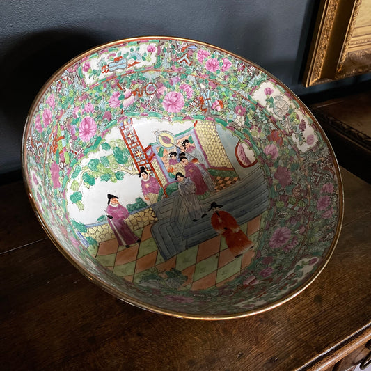 Imperial Chinese Famille Rose Punch Bowl C.1730-1740
