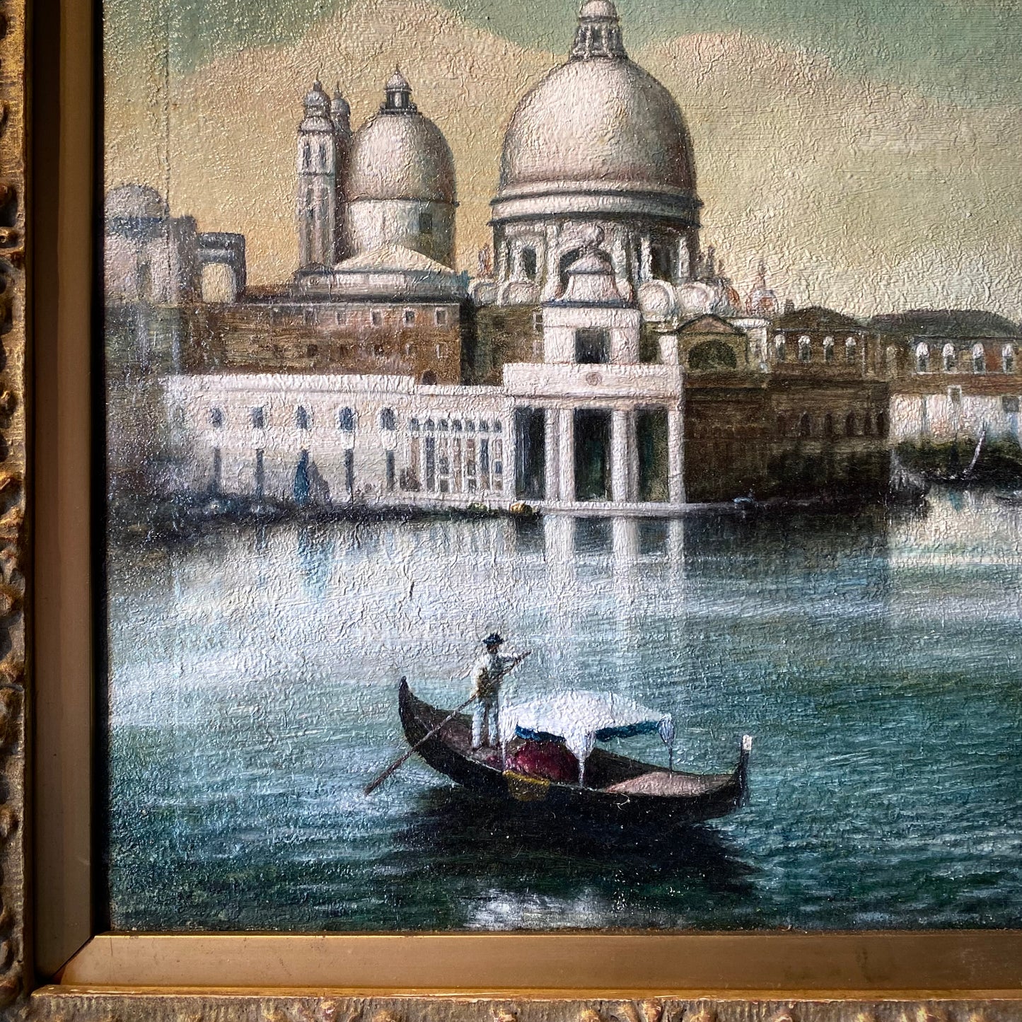 Venetian Landscape Oil on Canvas after Francesco Guardi C.1800-1810