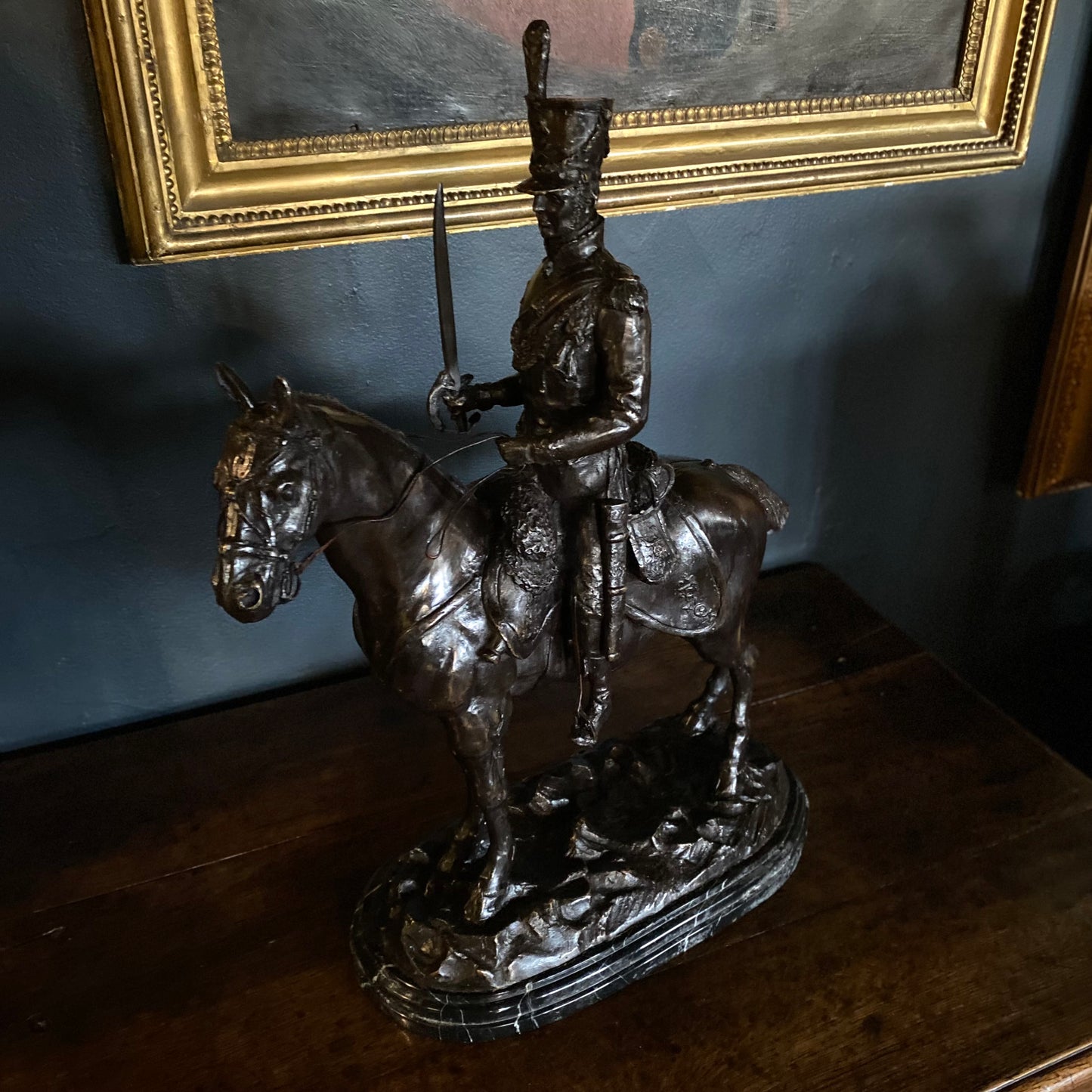 Bronze Statue of a Dragoon Officer After J.R. Skeaping