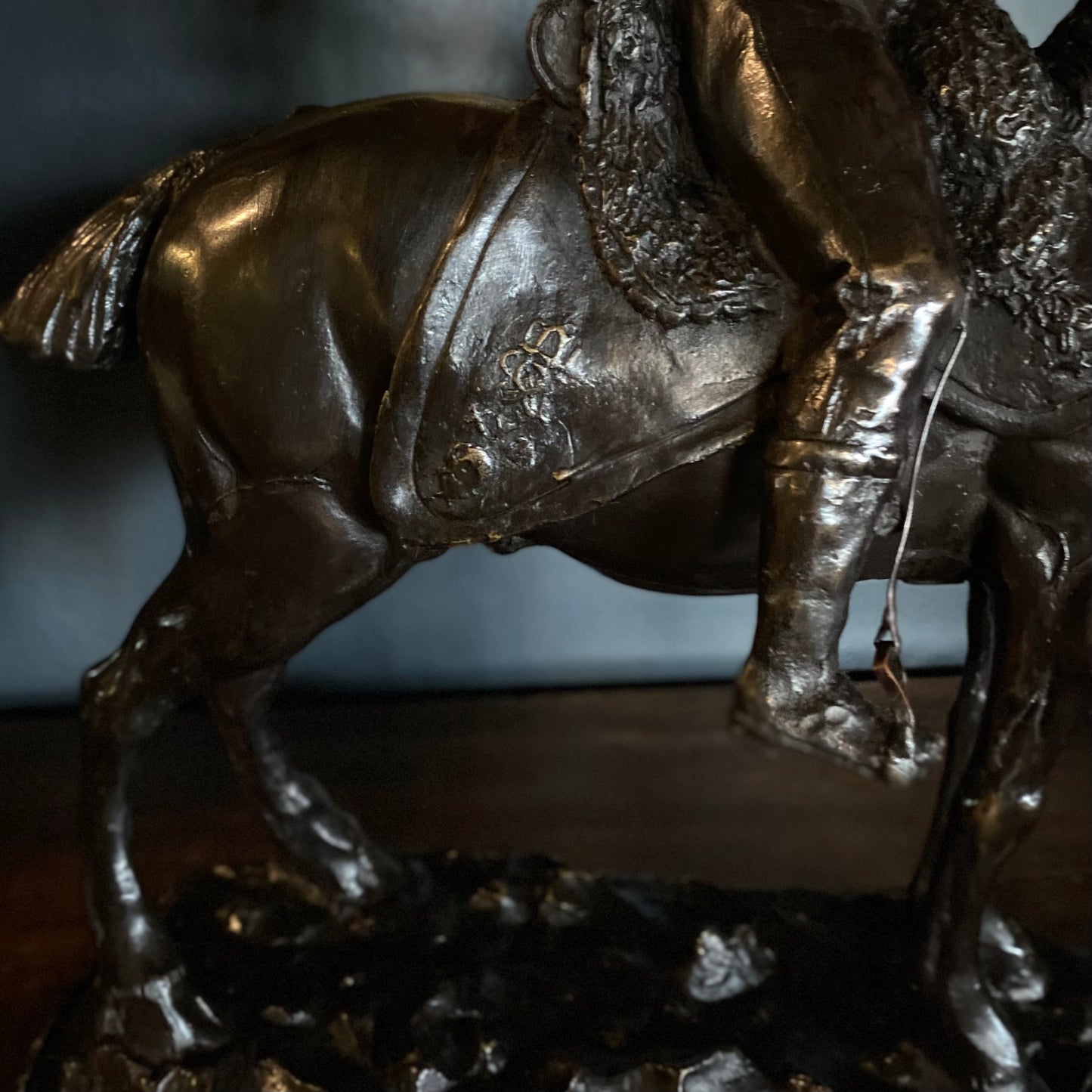 Bronze Statue of a Dragoon Officer After J.R. Skeaping