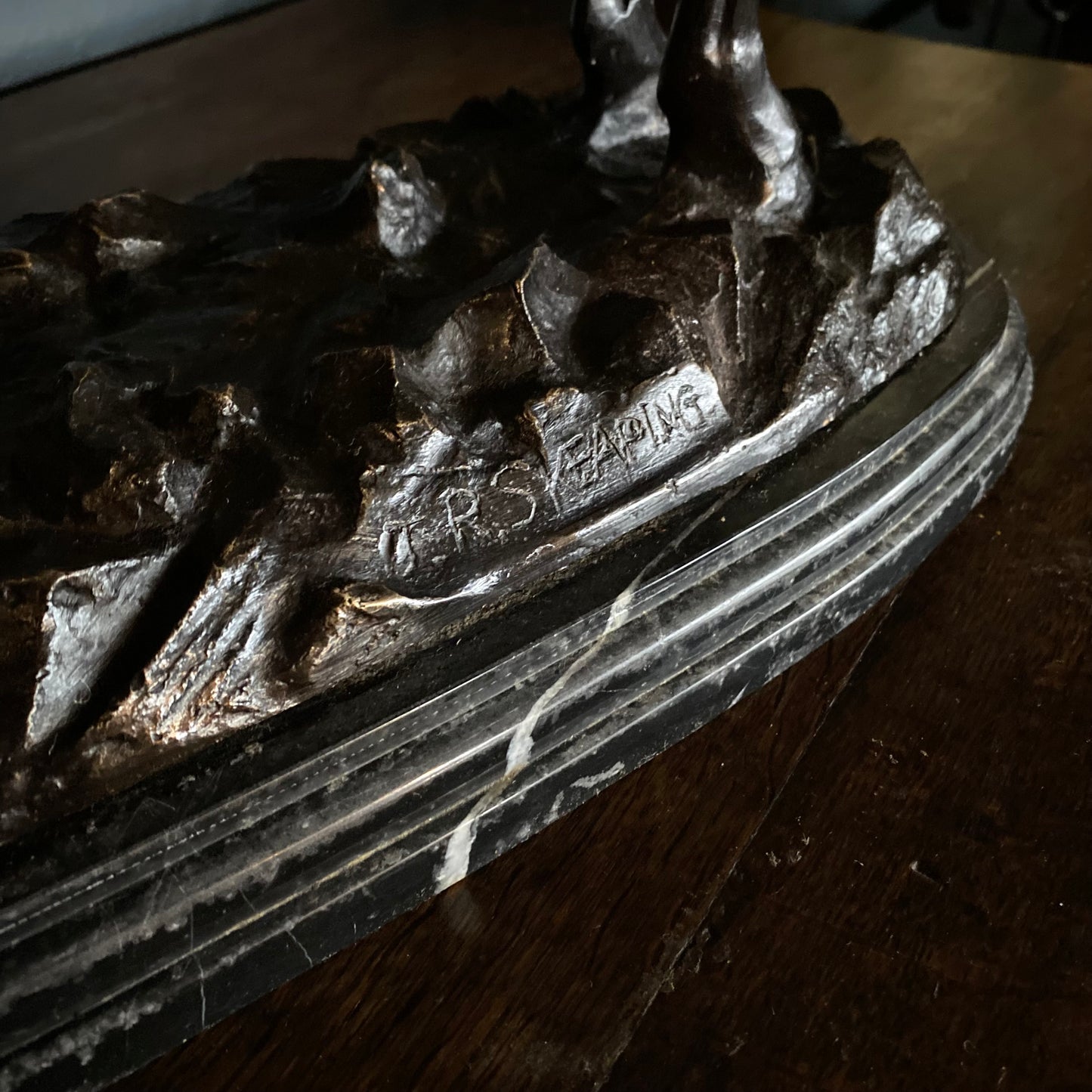 Bronze Statue of a Dragoon Officer After J.R. Skeaping