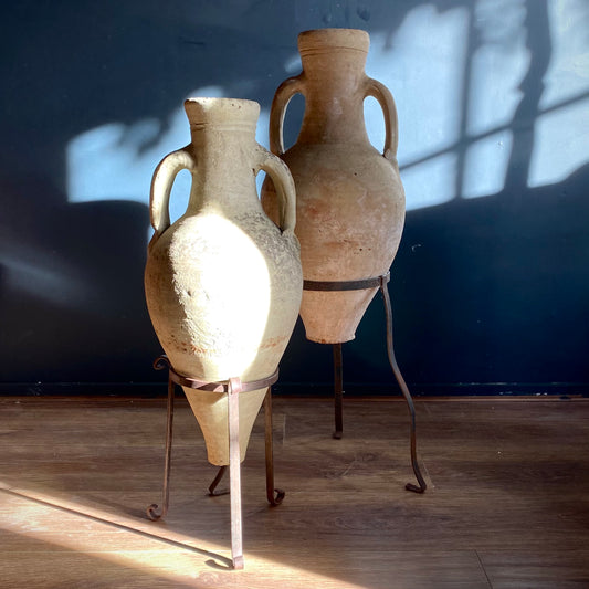 Antique Clay Amphoras After. Greek/Roman C.18th Century
