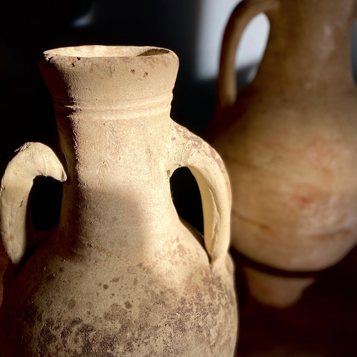 Antique Clay Amphoras After. Greek/Roman C.18th Century