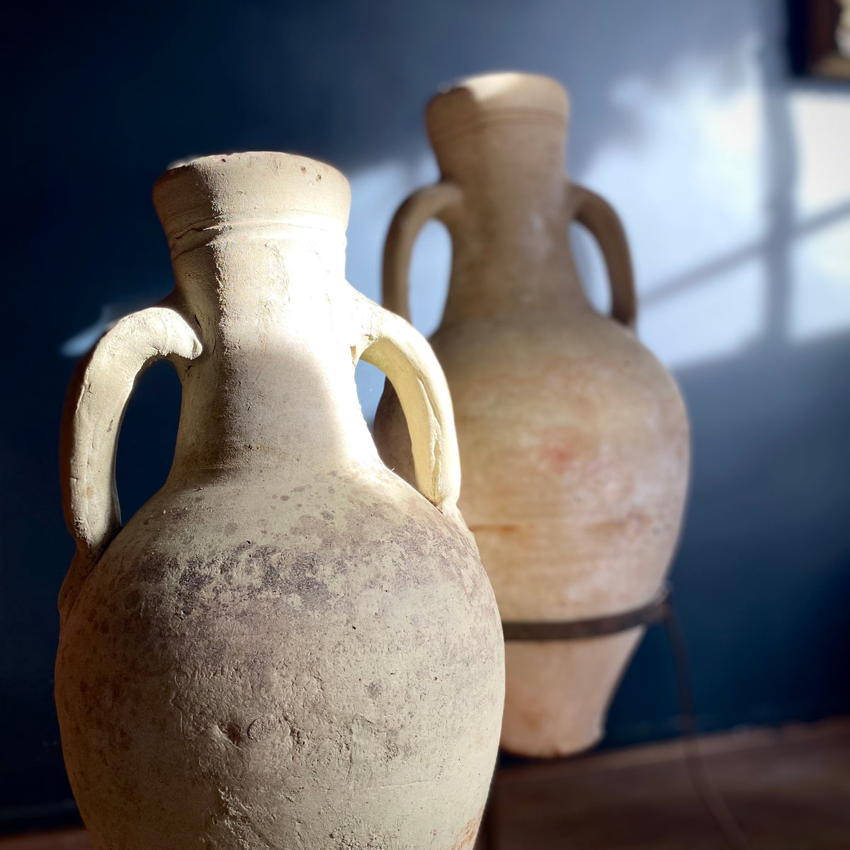 Antique Clay Amphoras After. Greek/Roman C.18th Century
