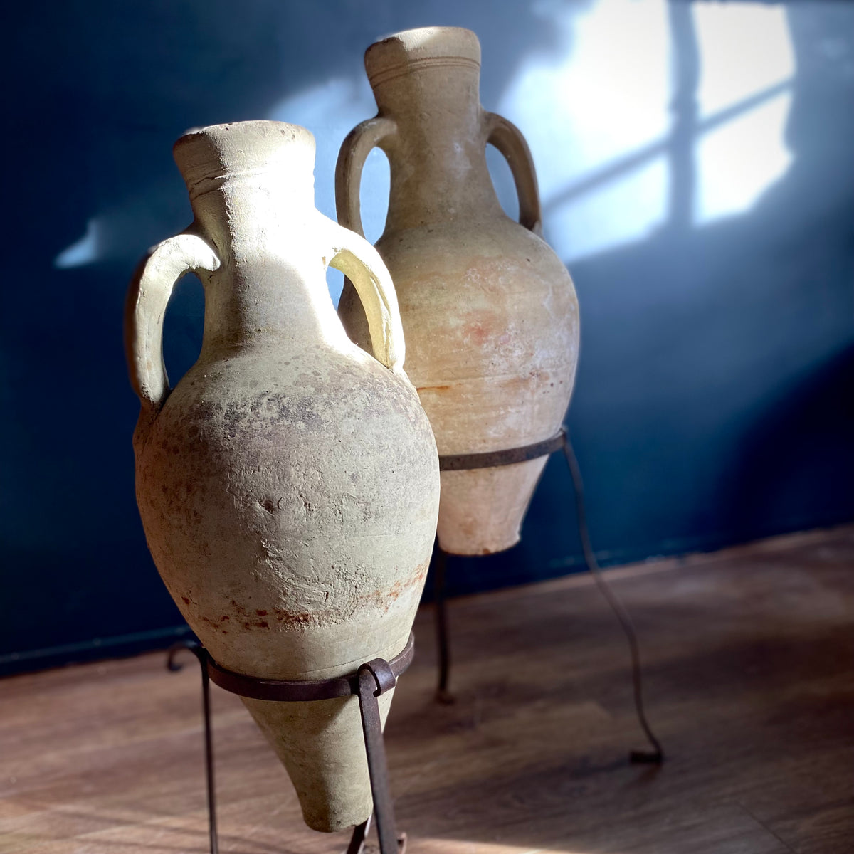 Antique Clay Amphoras After. Greek/Roman C.18th Century