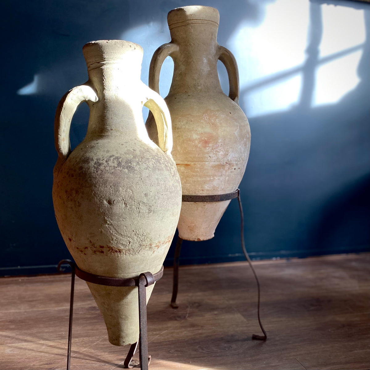 Antique Clay Amphoras After. Greek/Roman C.18th Century