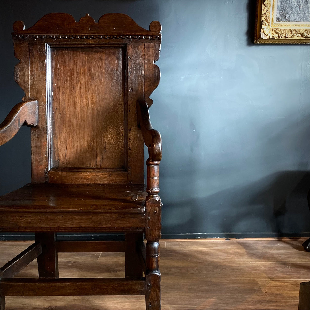 Charles I Oak Wainscot Chair C.1630-1640