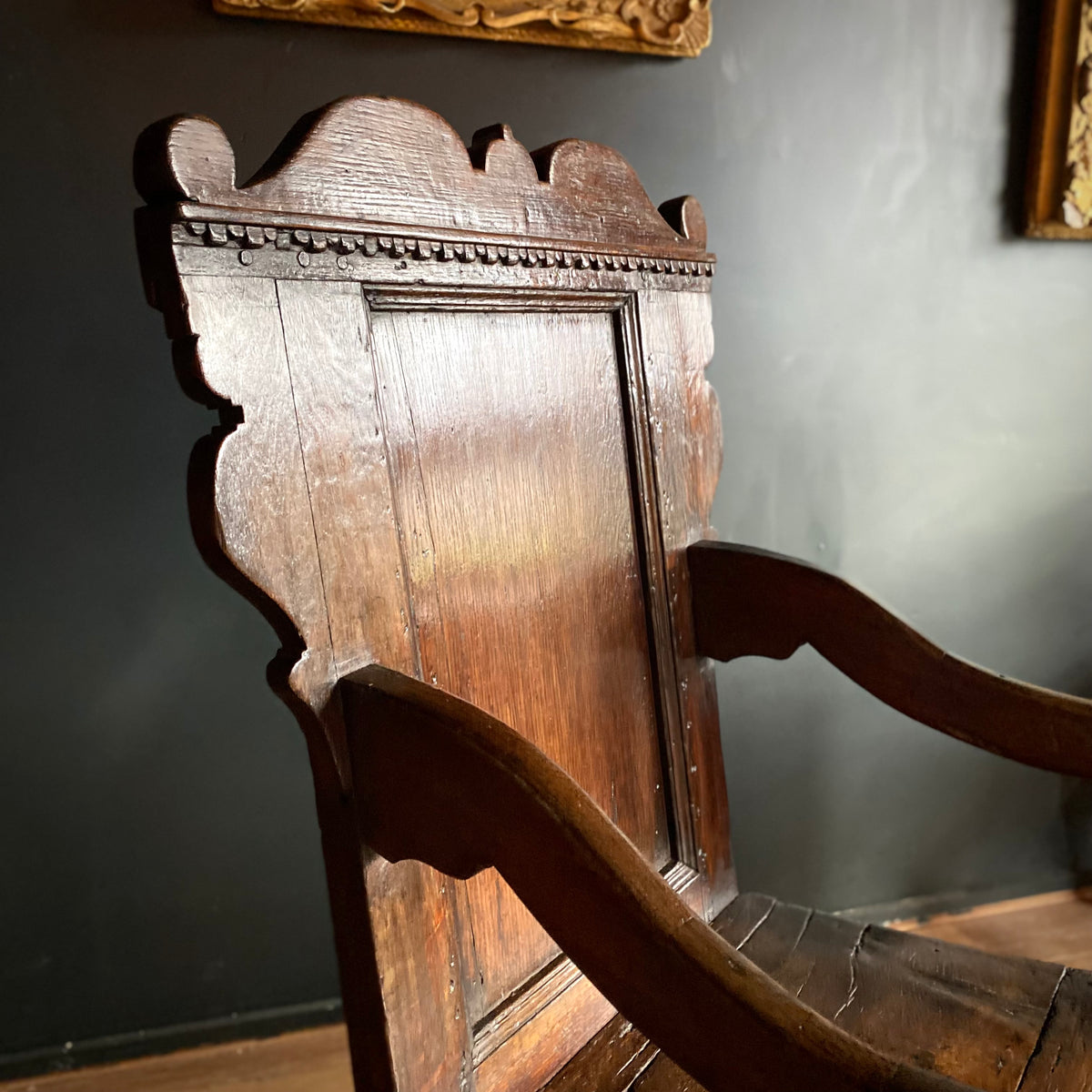 Charles I Oak Wainscot Chair C.1630-1640