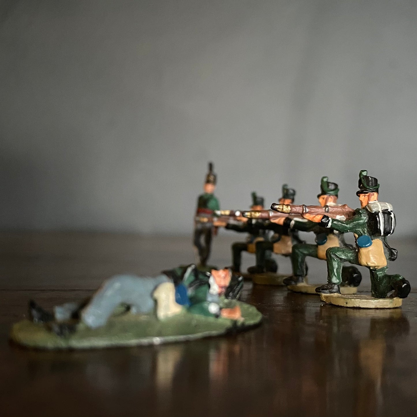 Lead Napoleonic Prussian Soldiers (Period 1805) Painted C.1950