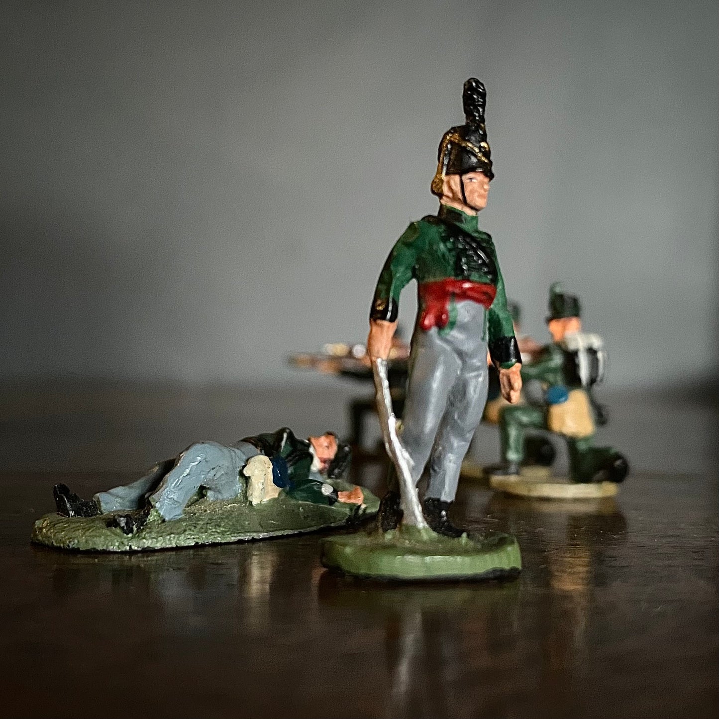 Lead Napoleonic Prussian Soldiers (Period 1805) Painted C.1950