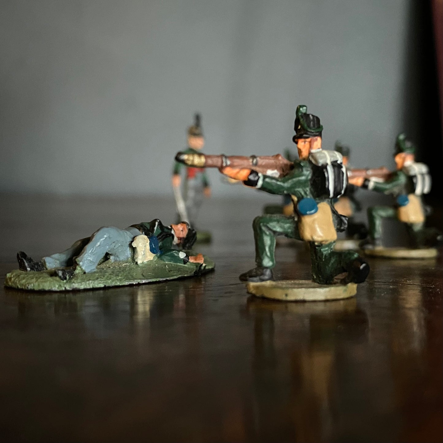 Lead Napoleonic Prussian Soldiers (Period 1805) Painted C.1950