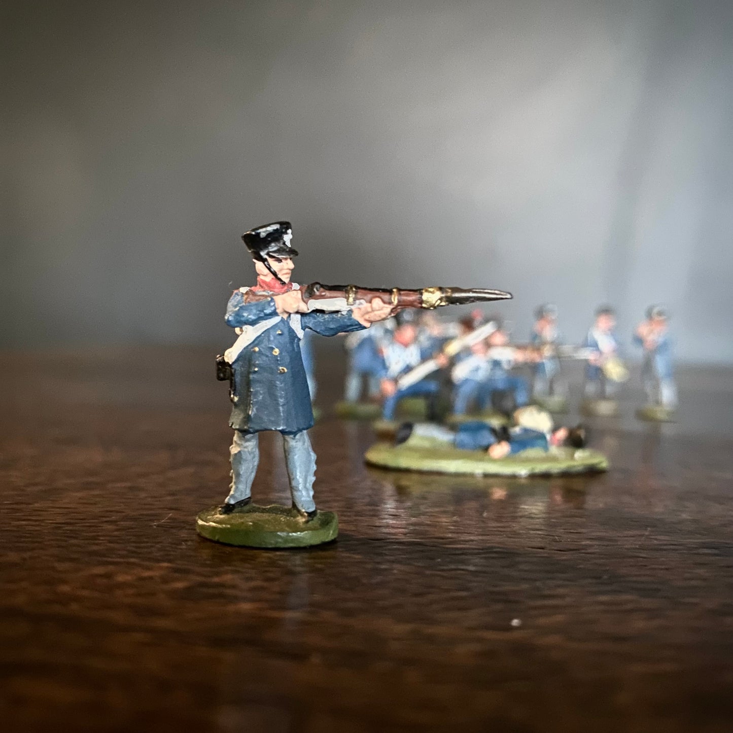 Lead Napoleonic Grenadier Company Soldiers (Period 1800-1810) Painted C.1950