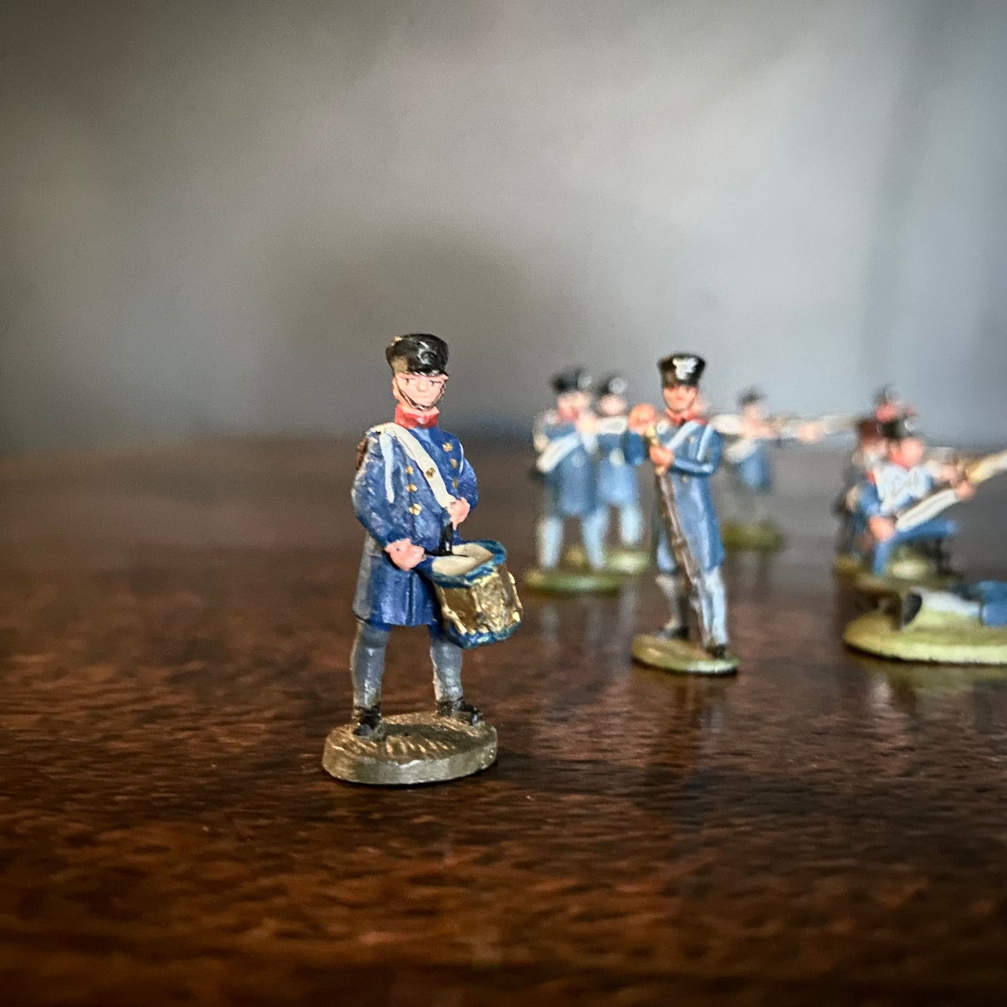 Lead Napoleonic Grenadier Company Soldiers (Period 1800-1810) Painted C.1950