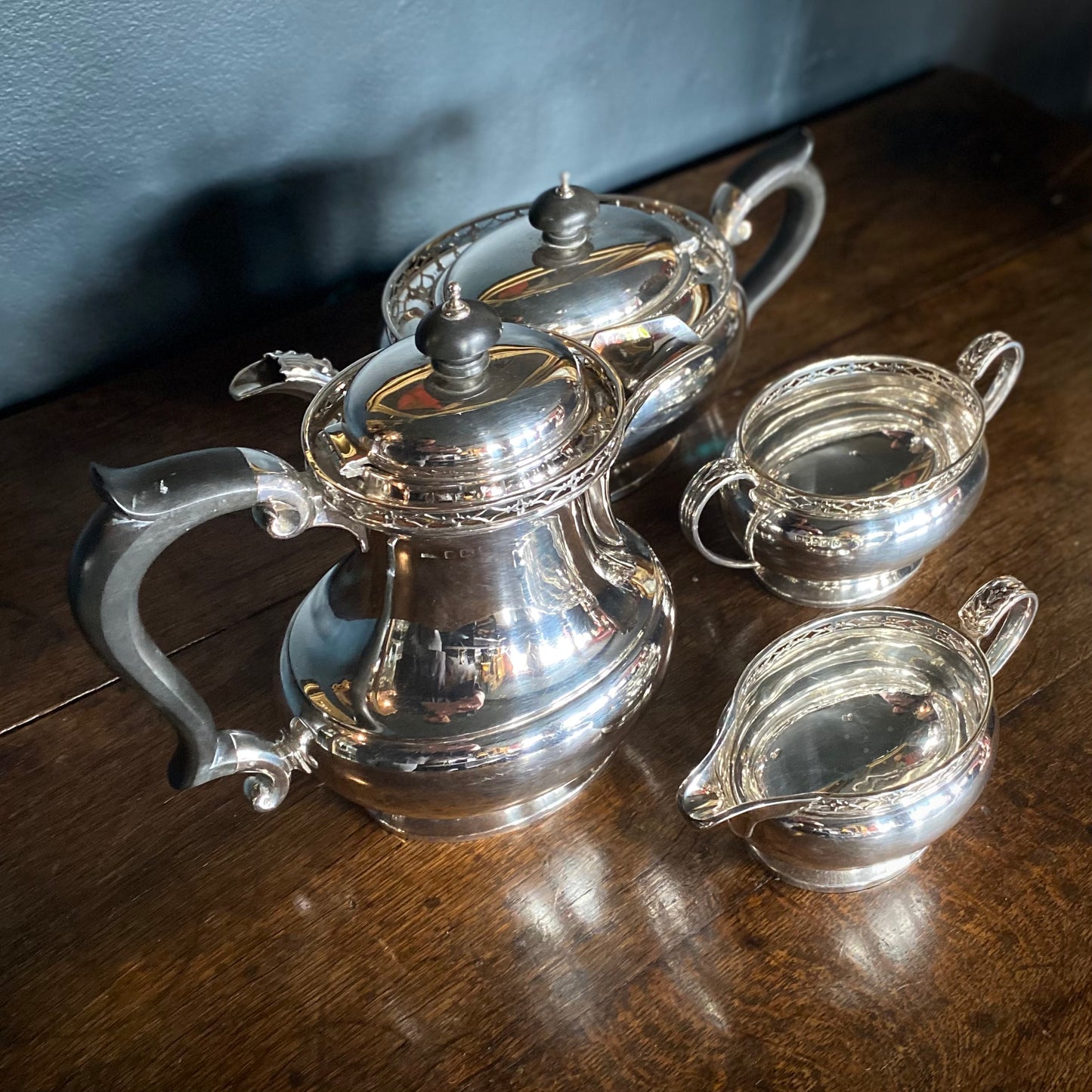 Edwardian Sterling Silver Tea Set D.1902