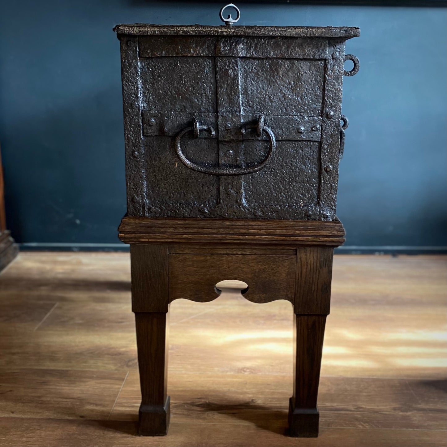 Elizabethan Iron Strongbox / Armada Chest C.1600