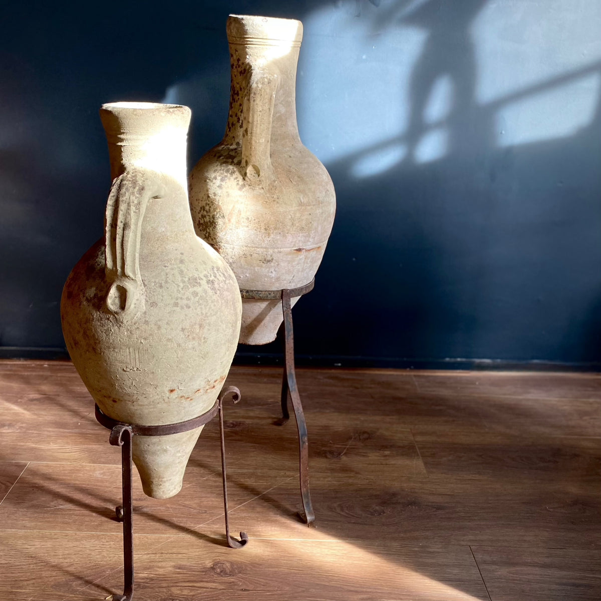 Antique Clay Amphoras After. Greek/Roman C.18th Century