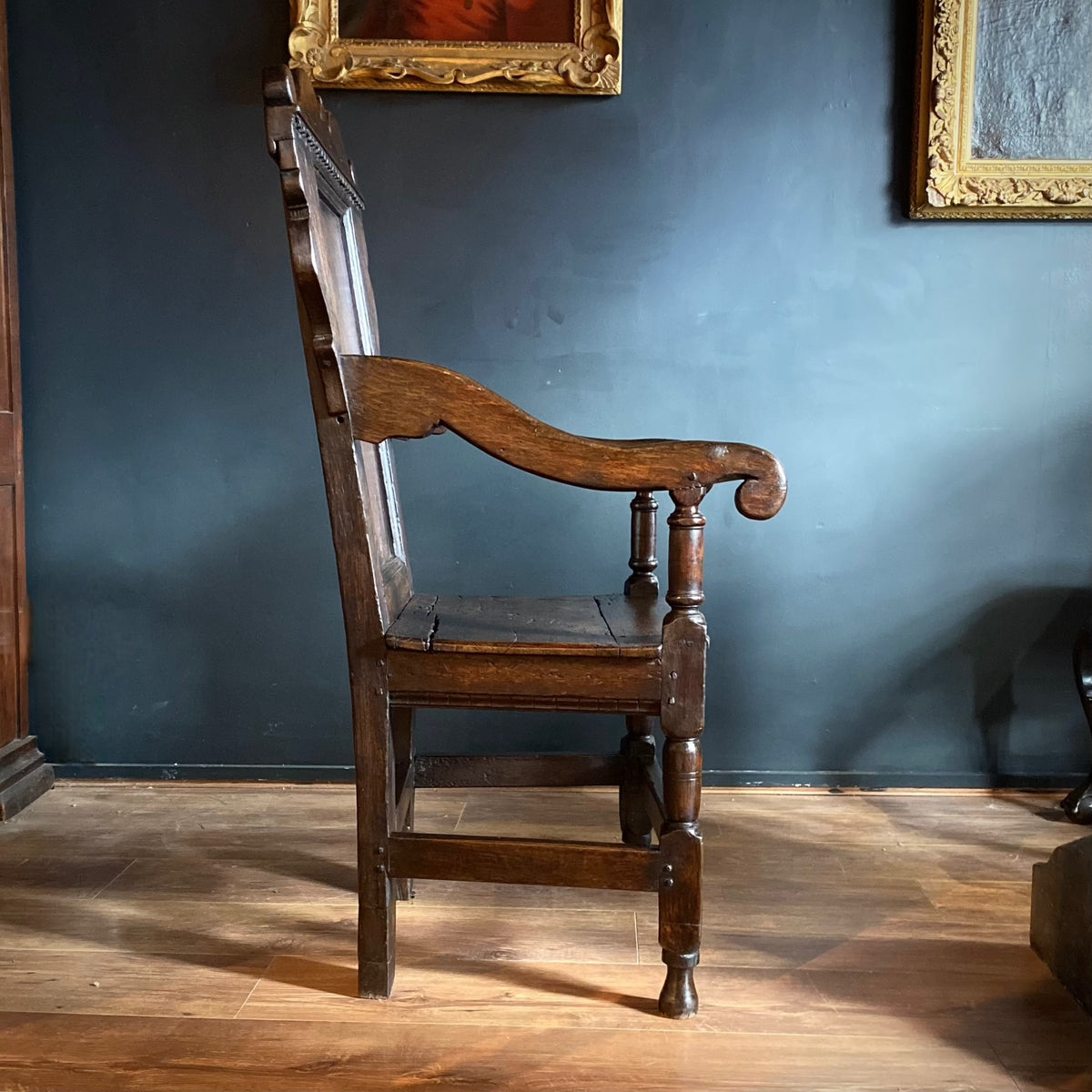 Charles I Oak Wainscot Chair C.1630-1640