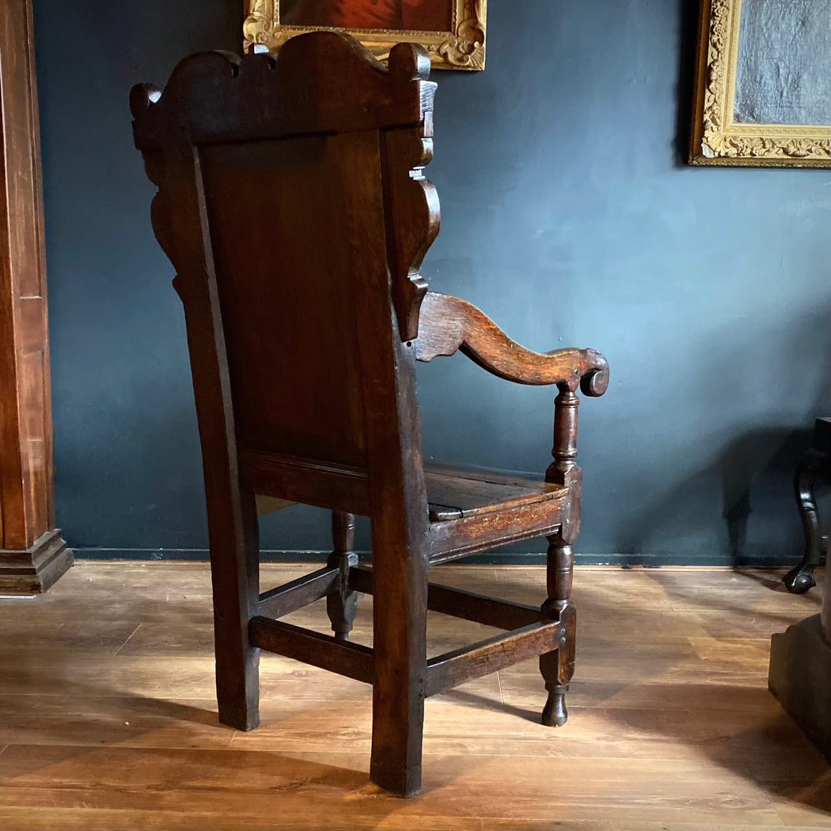Charles I Oak Wainscot Chair C.1630-1640